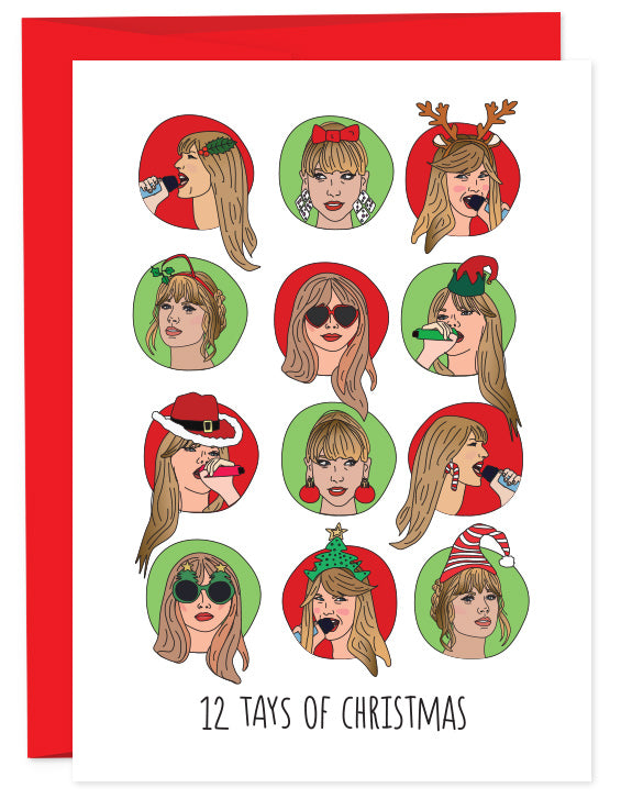 12 Tays of Christmas Card