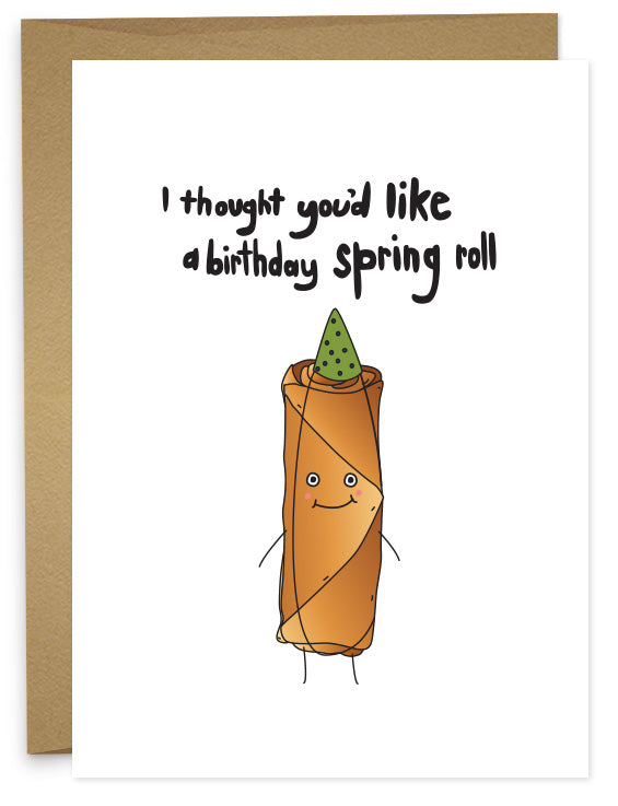 Birthday Spring Roll Greeting Card