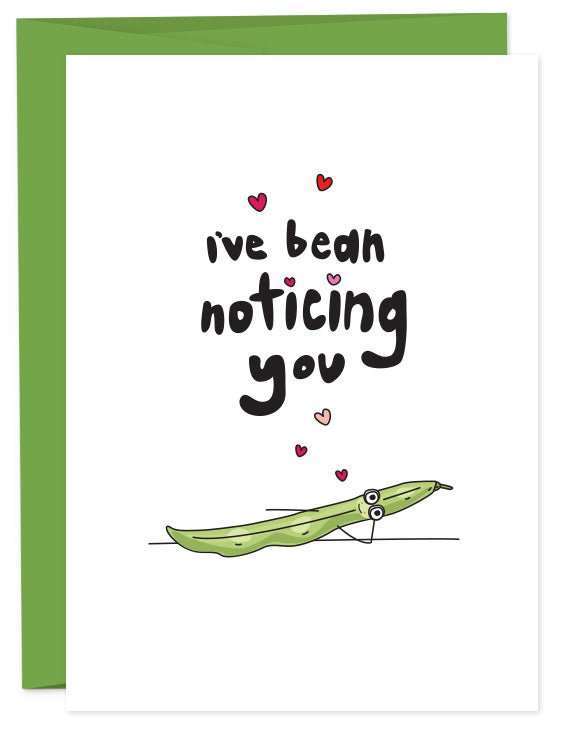 Bean Noticing Birthday Greeting Card
