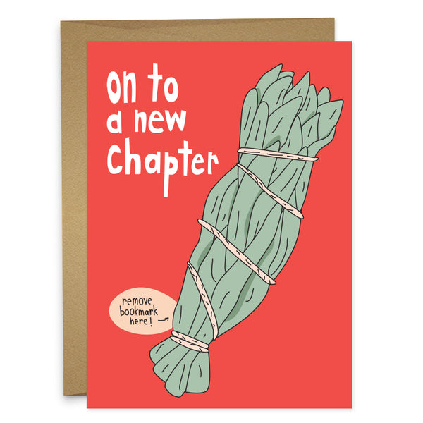 New Chapter Sage Bookmark + Greeting Card