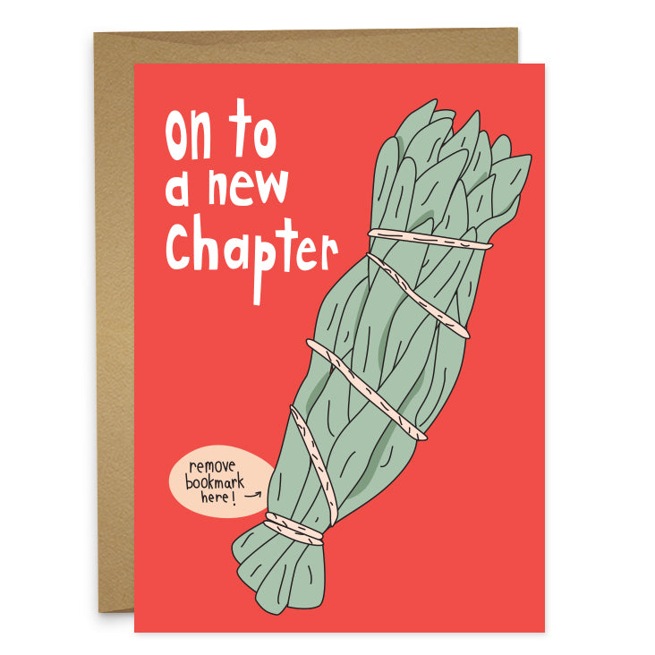 New Chapter Sage Bookmark + Greeting Card