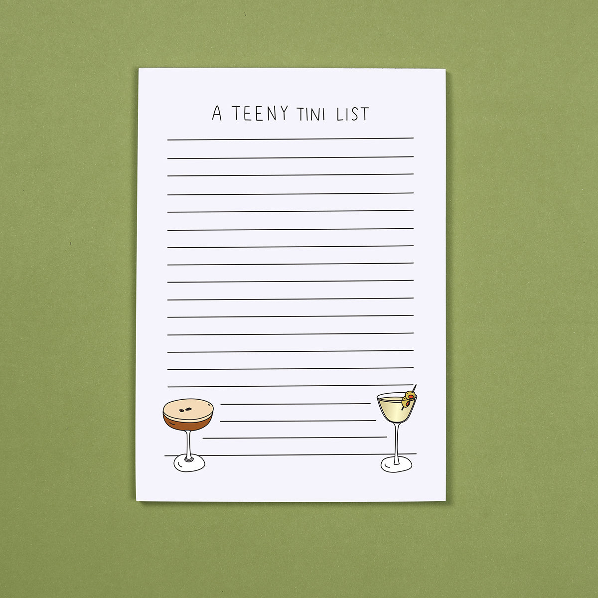 A Teeny Tini List Notepad