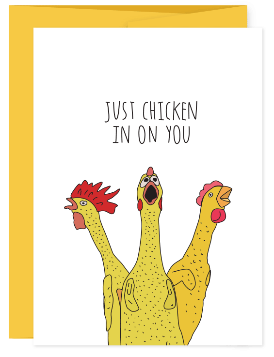 Just Chicken In Card