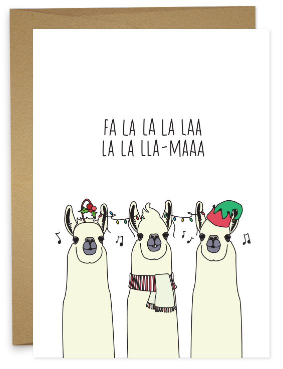 Fa La Llama Card