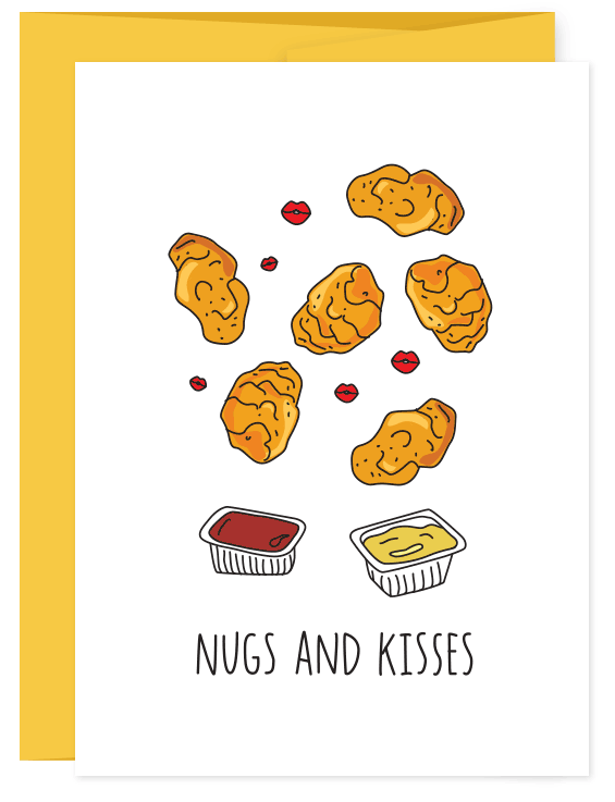 Chx Nugs and Kisses Card