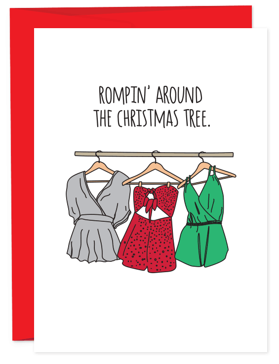 Rompin' Around the Christmas Tree Card