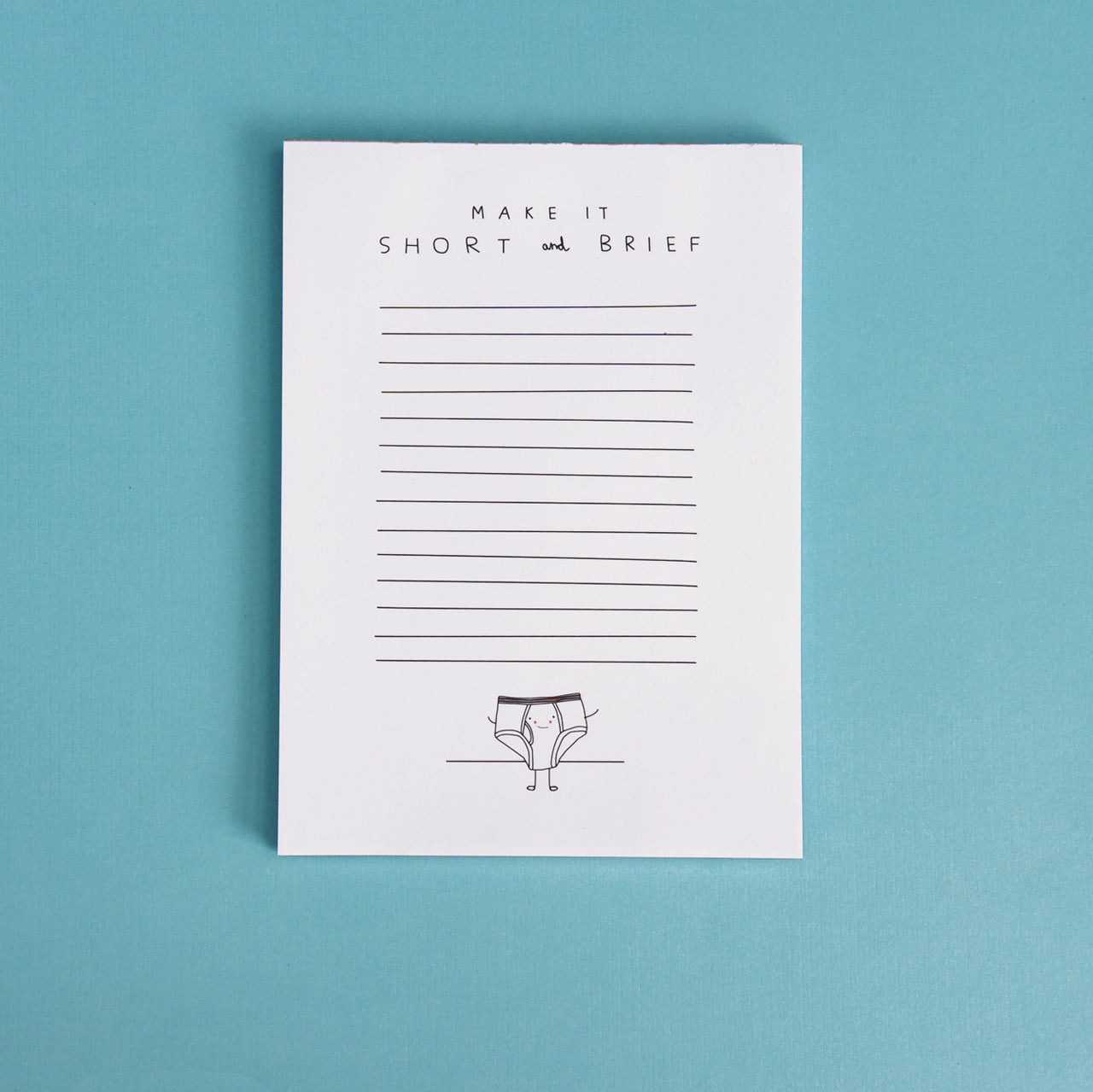 Short Brief Notepad