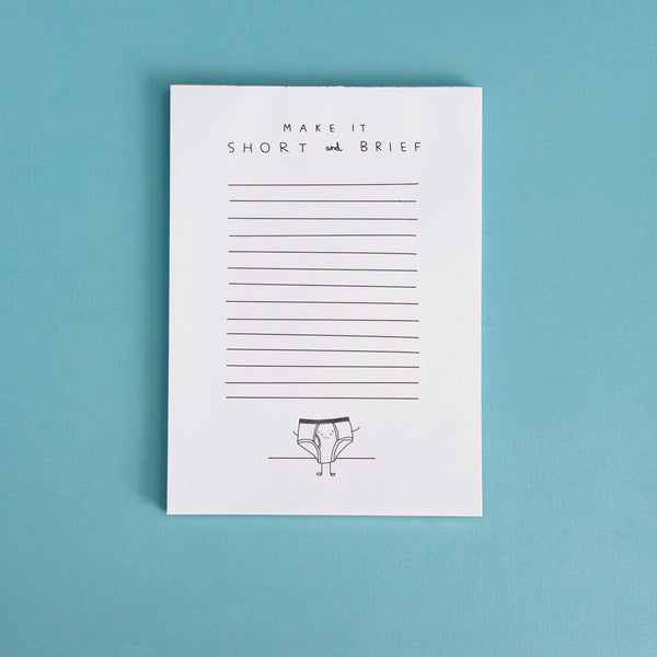 Short Brief Notepad