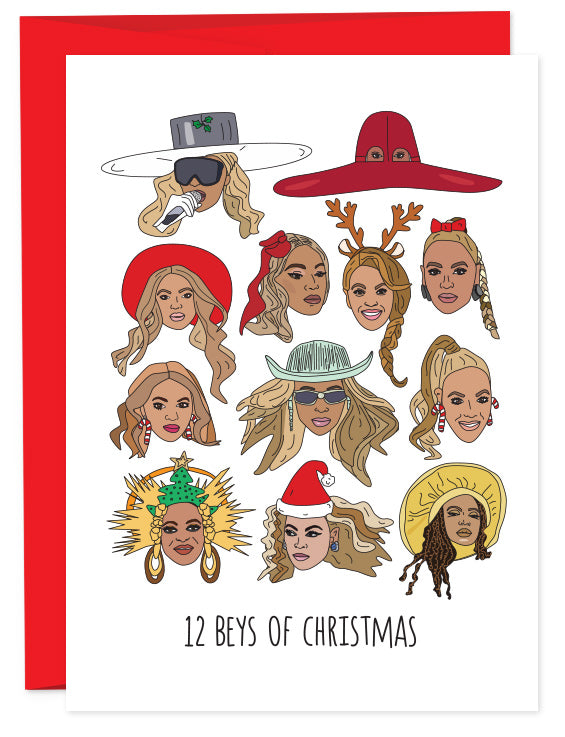 12 Beys of Christmas Card