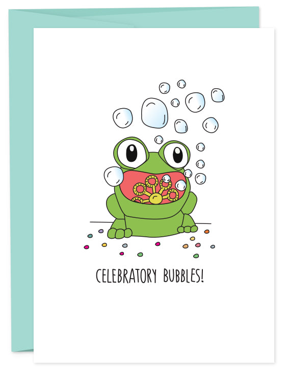 Celebratory Bubbles Greeting Card