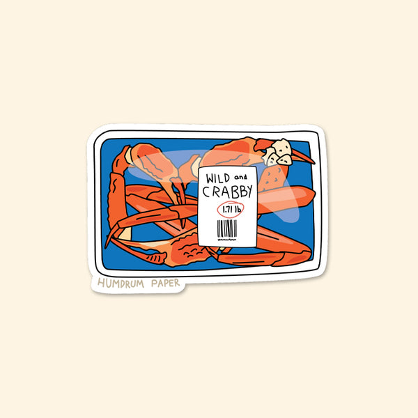 Wild and Crabby Crab Legs Sticker