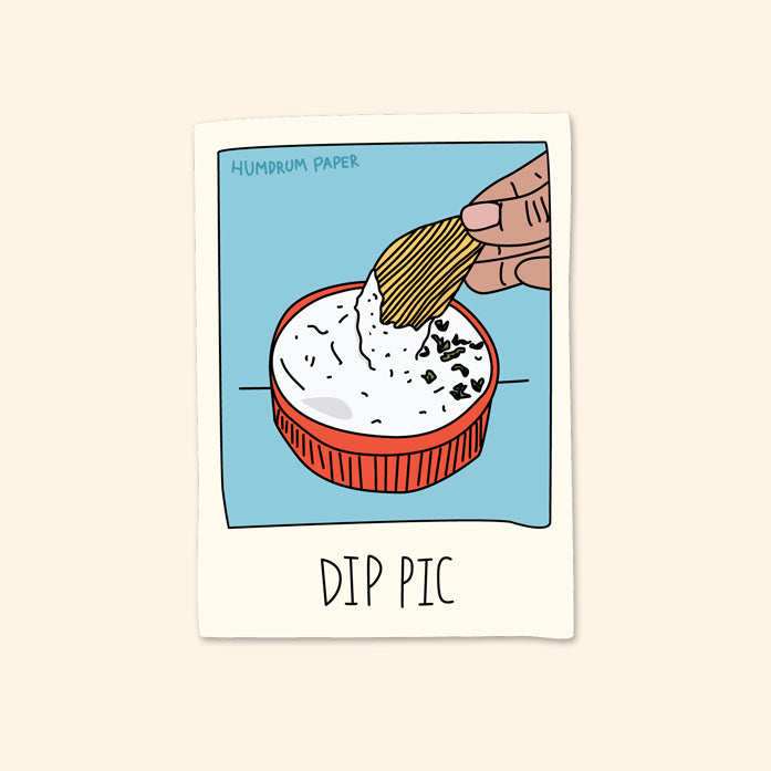 Dip Sticker Dip Pic Chip Sticker – Humdrum Paper