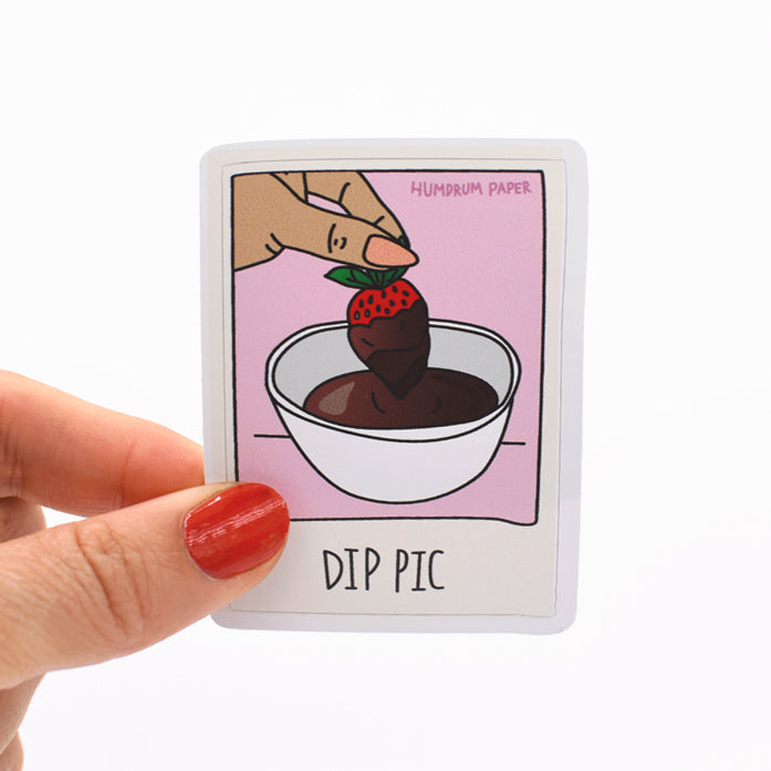 Dip Sticker Dip Pic Chocolate Sticker – Humdrum Paper
