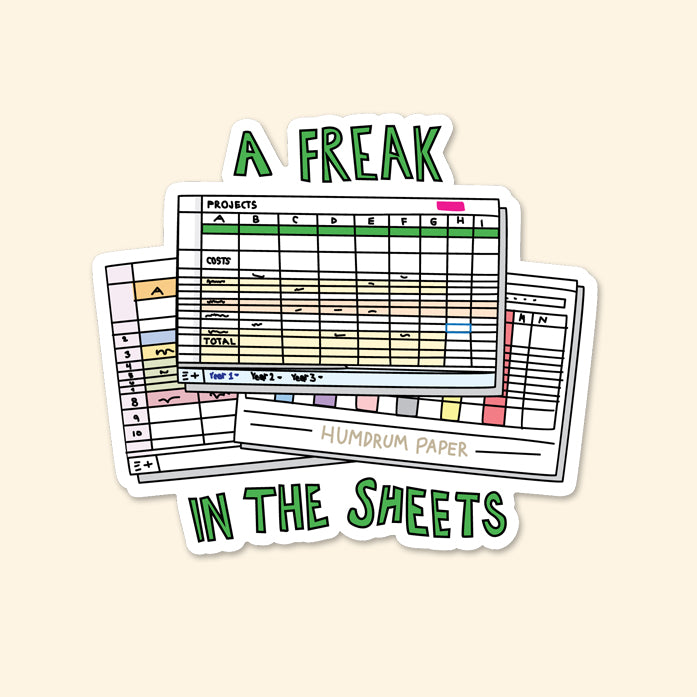 Freak in the Sheets - Excel Sticker