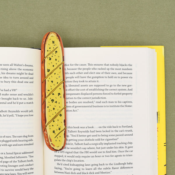 Garlic Bread Die Cut Bookmark