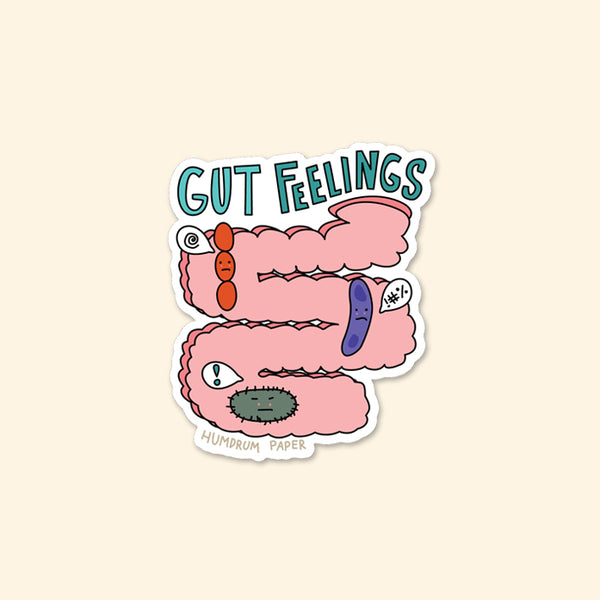 Gut Feelings Bad Sticker