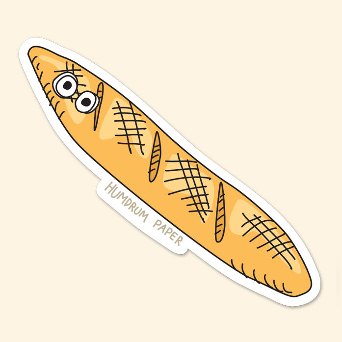 A Bread Loaf with Eyes Sticker