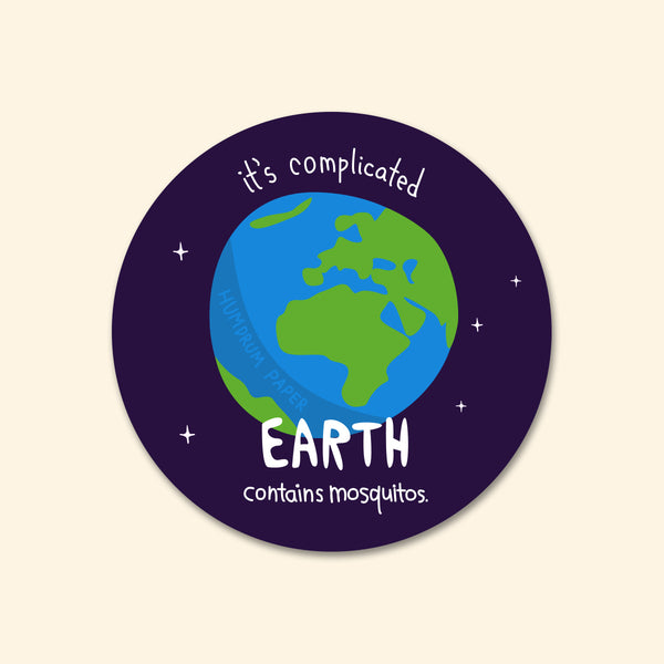Earth “It’s Complicated” Space Sticker