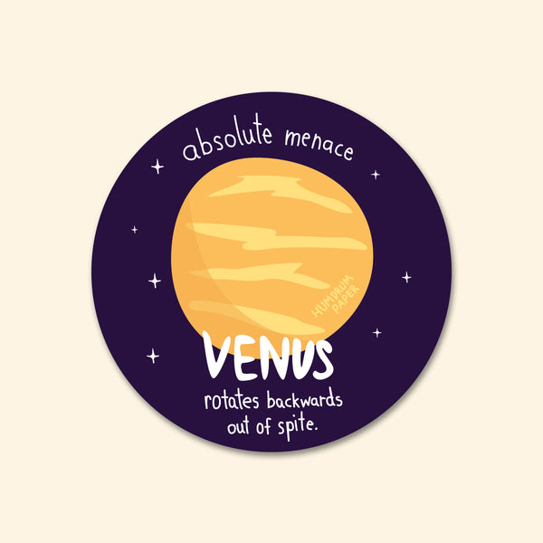 Venus “Absolute Menace” Space Sticker