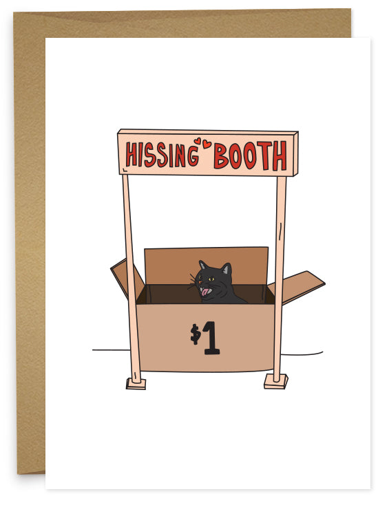 Hissing Booth Greeting Card