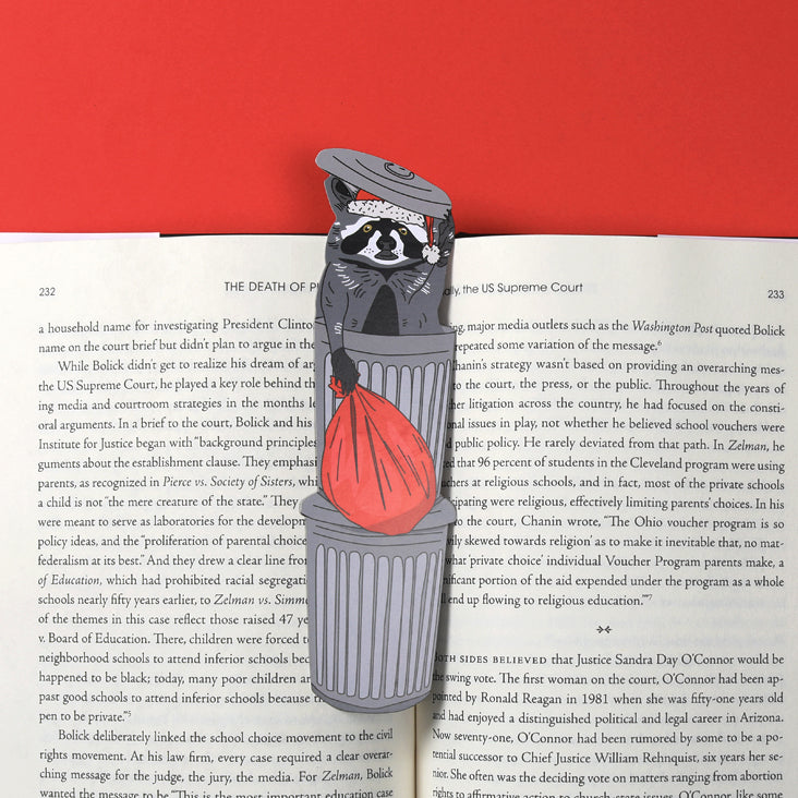 Naughty Raccoon Bookmark