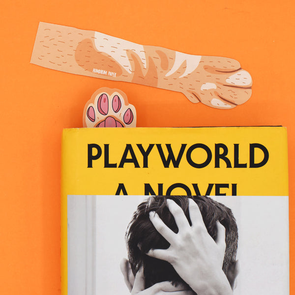 Cat Paw Bookmark (Orange)