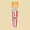 Popcorn Die Cut Bookmark