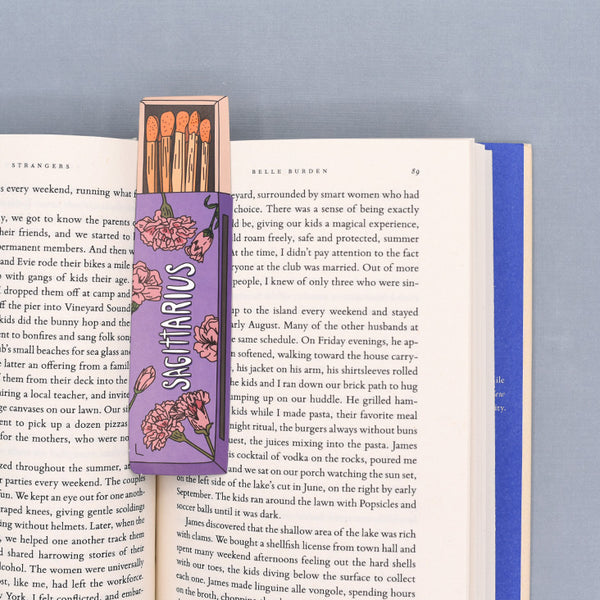 Sagittarius Zodiac Matchbox Die Cut Bookmark
