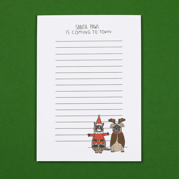 Santa Paws Is Coming to Town Notepad