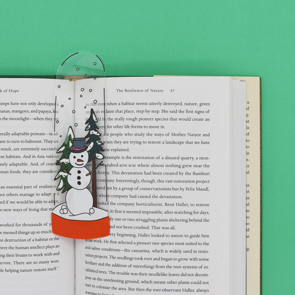 Snow Globe Bookmark