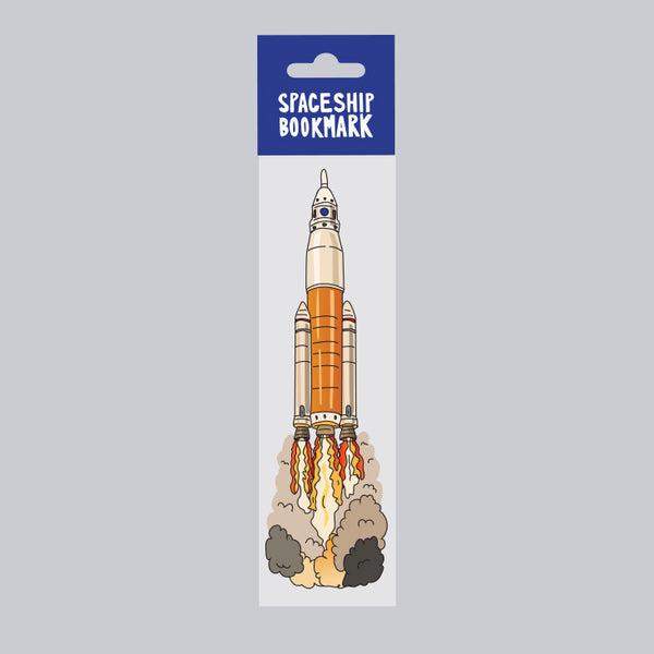 Spaceship Die Cut Bookmark