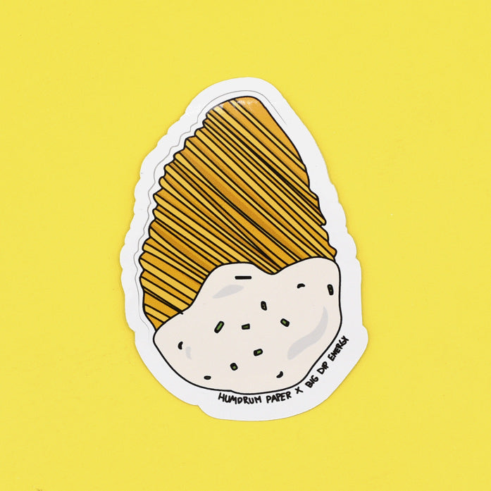 Big Dip Energy Crinkle Chip Dip Sticker