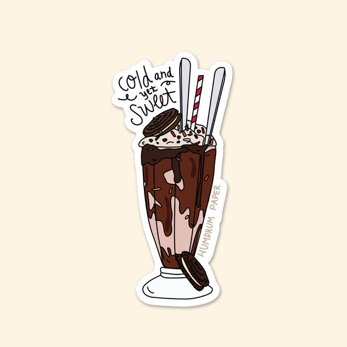 Cold Yet Sweet Sundae Sticker