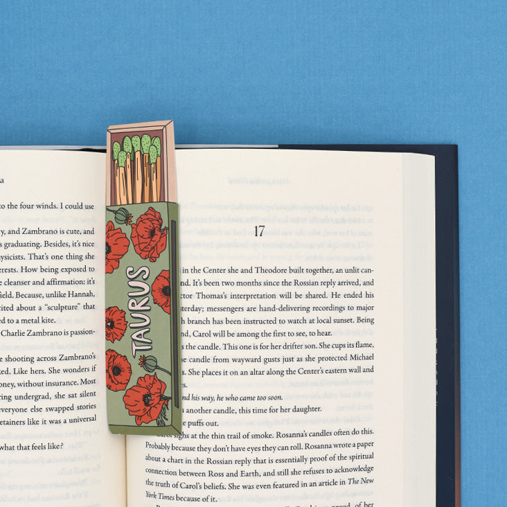 Taurus Zodiac Matchbox Die Cut Bookmark