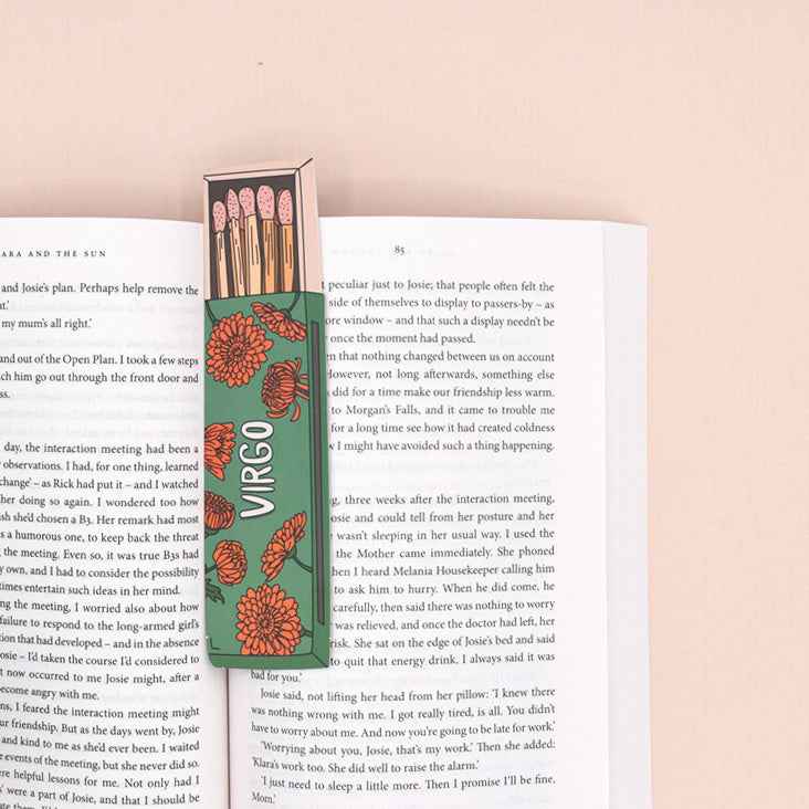 Virgo Zodiac Matchbox Die Cut Bookmark