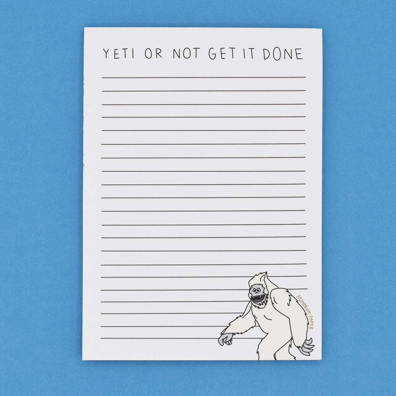 Yeti Or Not Notepad