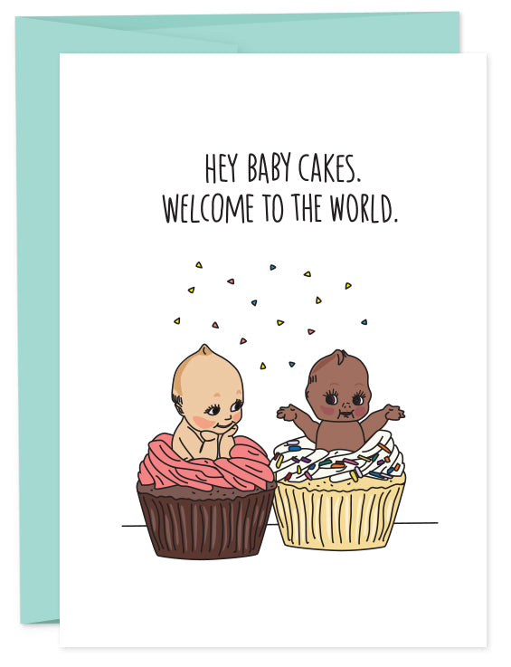 Baby Cakes, Welcome! Card