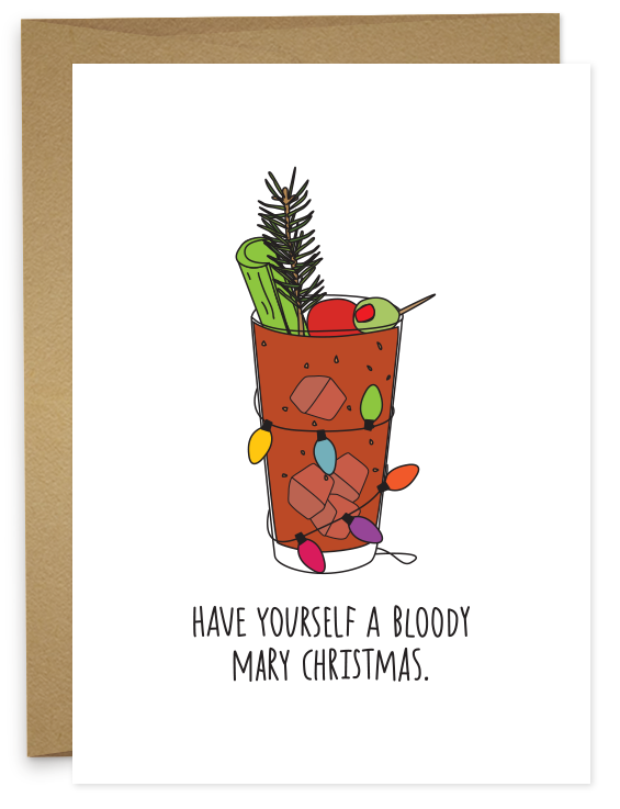 Bloody Mary Christmas Card