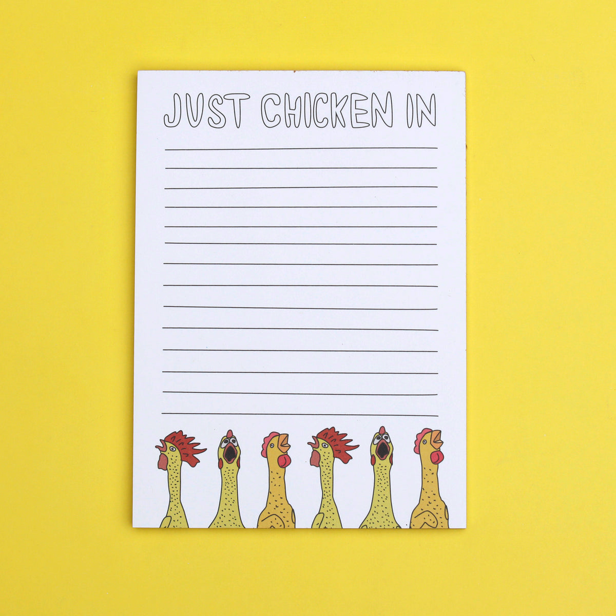 Just Chicken In Notepad – Humdrum Paper