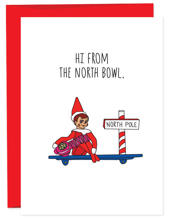 Hi From The North Bowl Card