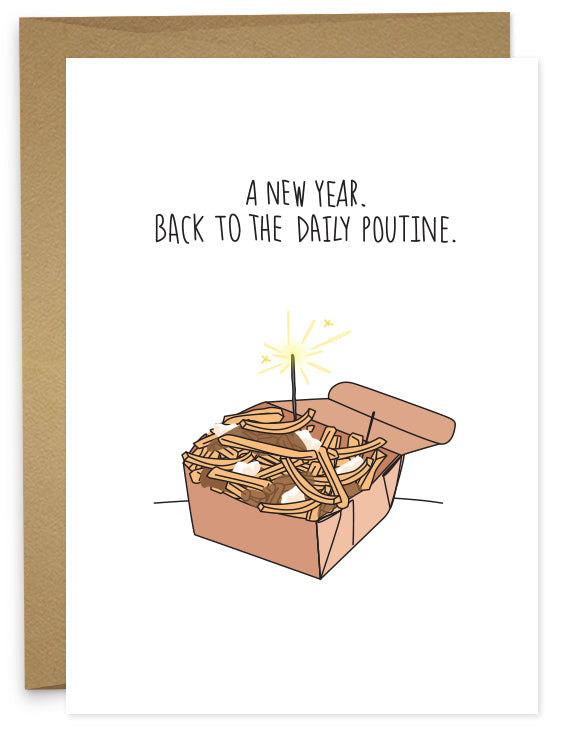 New Year. Daily Poutine Card