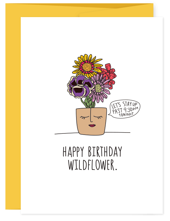 Happy Birthday My Wildflower Card